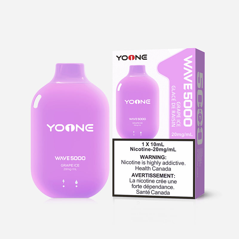 Yoone Wave Disposable Vape 5000 Puffs - Alo Grape - Simpli Vape