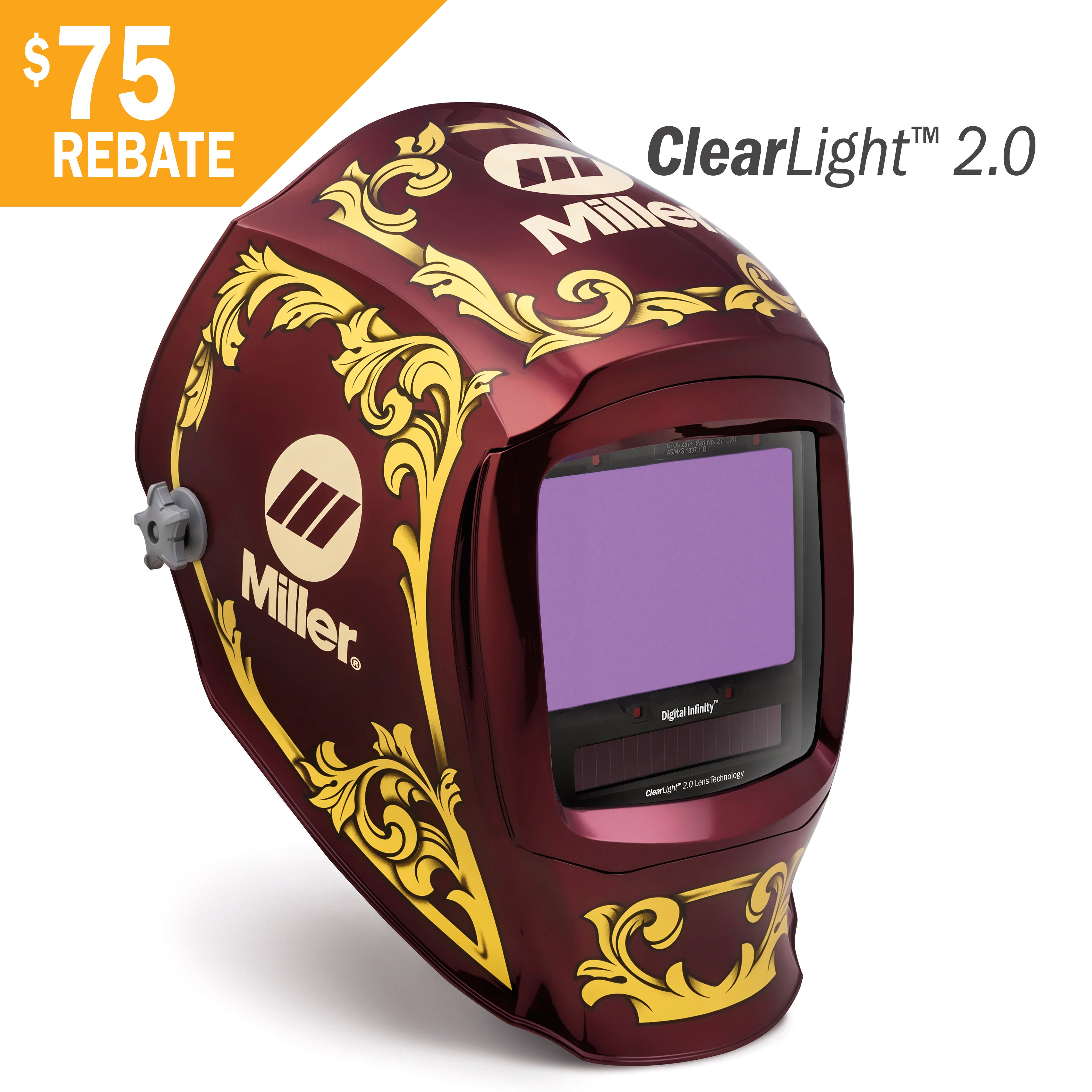 Miller Digital Infinity Welding Helmet w/ ClearLight 2.0 Lens 