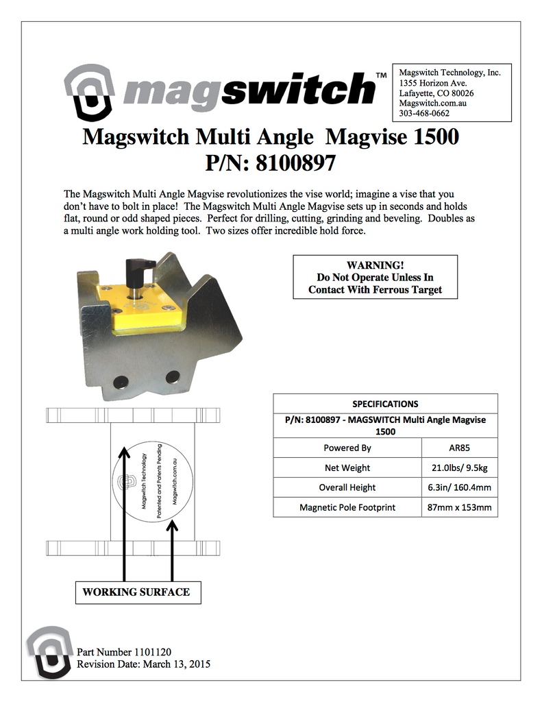 Magswitch MagVise 1500 - 8100897