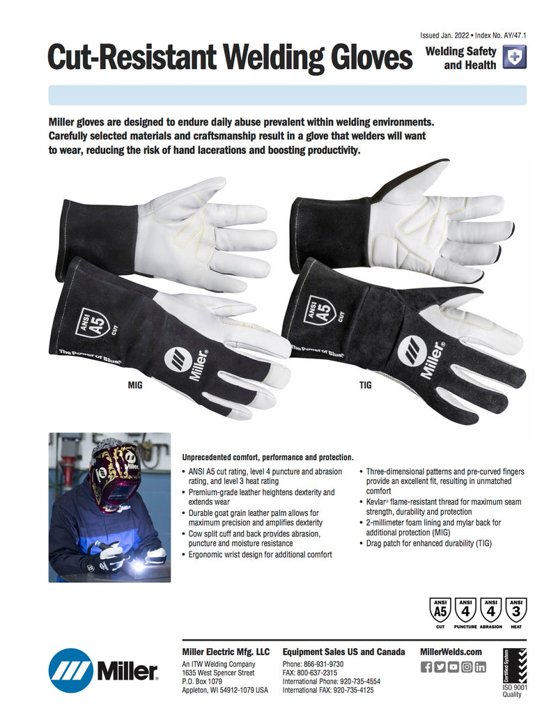 Cut-Resistant Gloves Spec Sheet