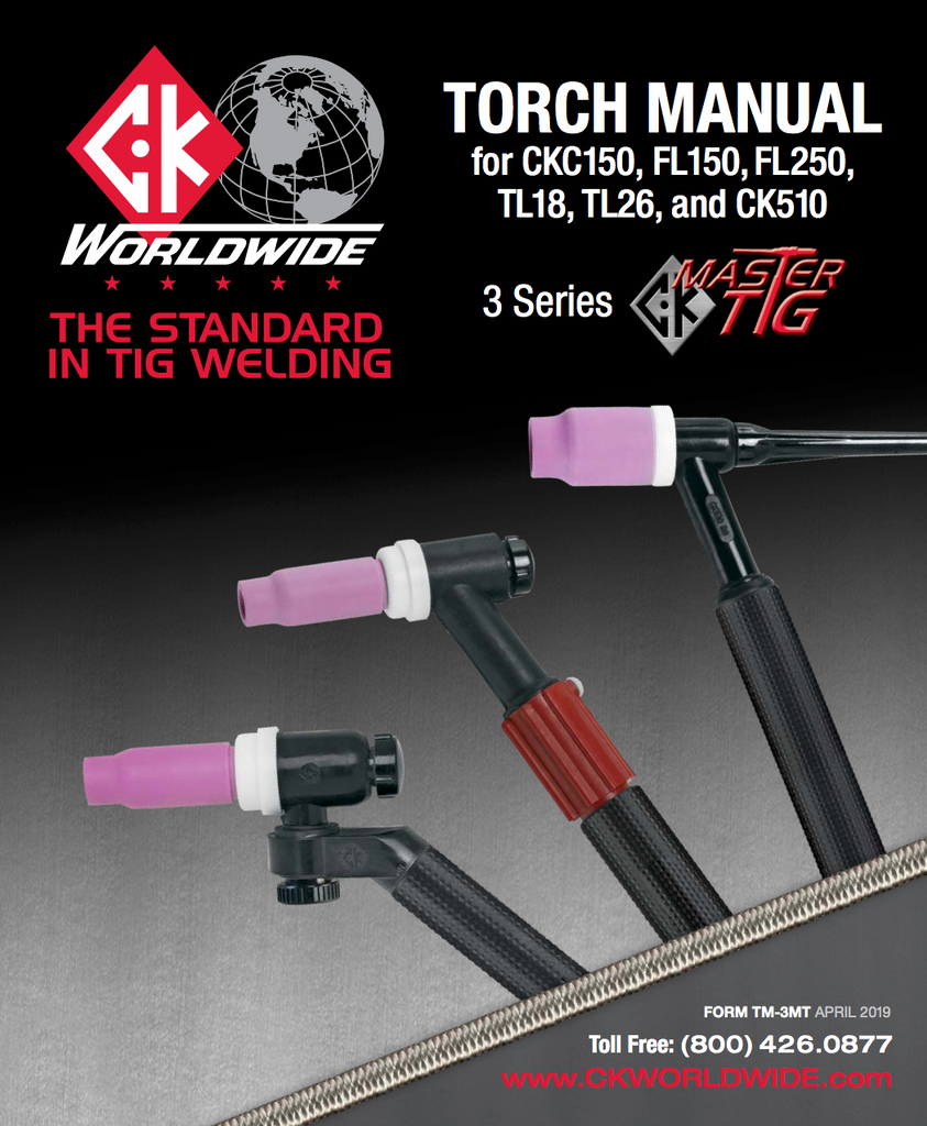 CK Worldwide 3 Series Master TIG Torch User Manual