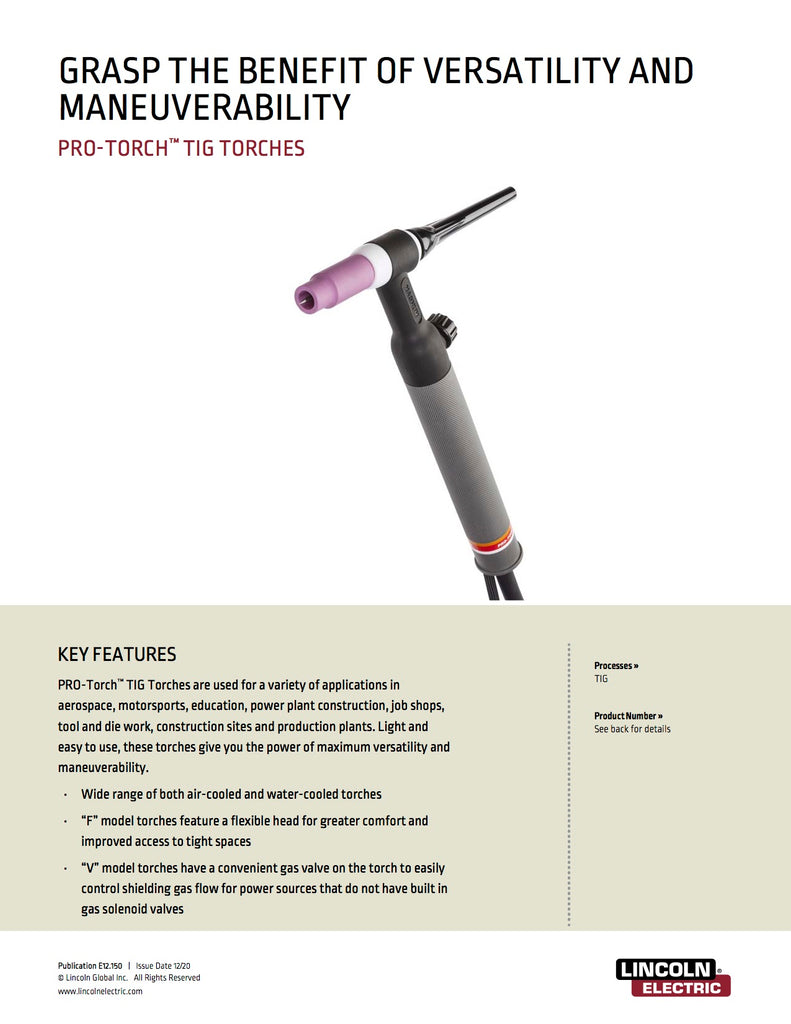 PRO-TORCH™ TIG TORCHES