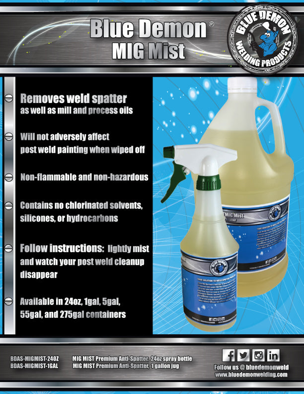 Blue Demon MIG Mist Spray