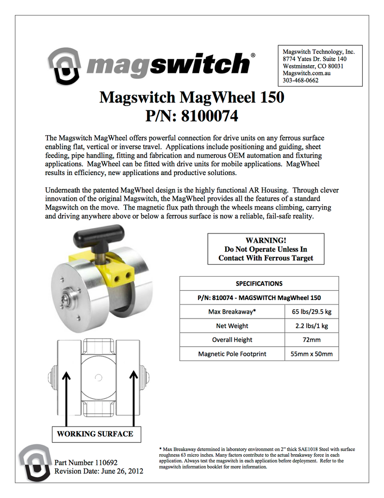Magswitch MagWheel 150 - 8100074