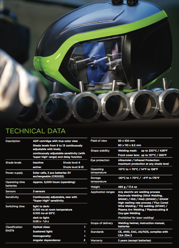 OPT1007000 Spec Sheet