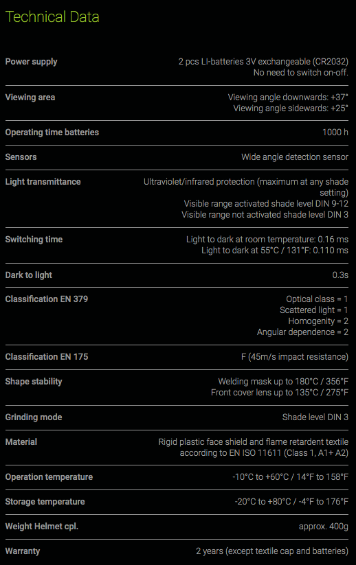 OPT1008000 Specification Sheet