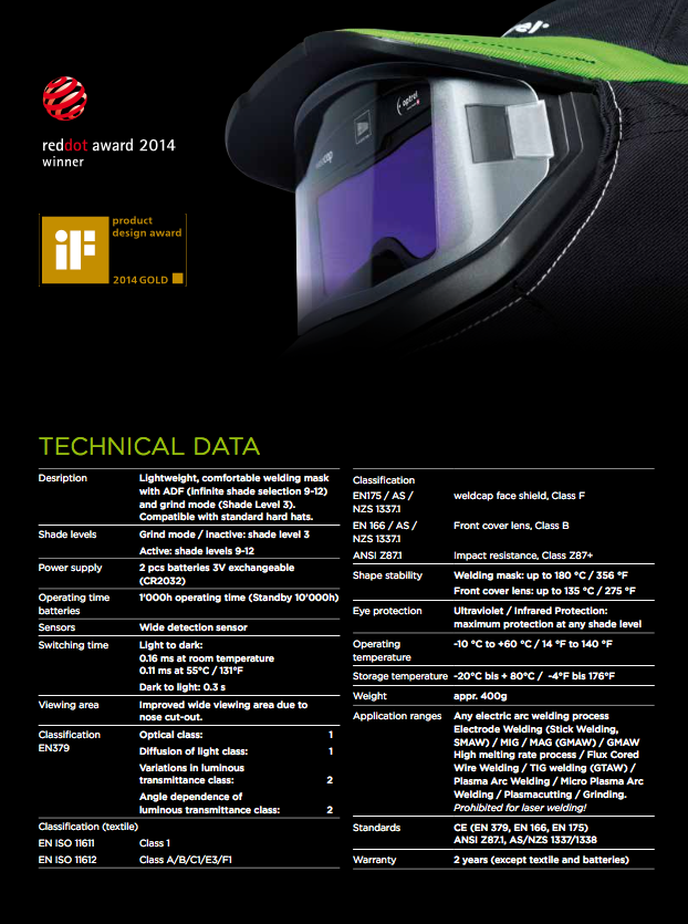 OPT1008001 Spec Sheet