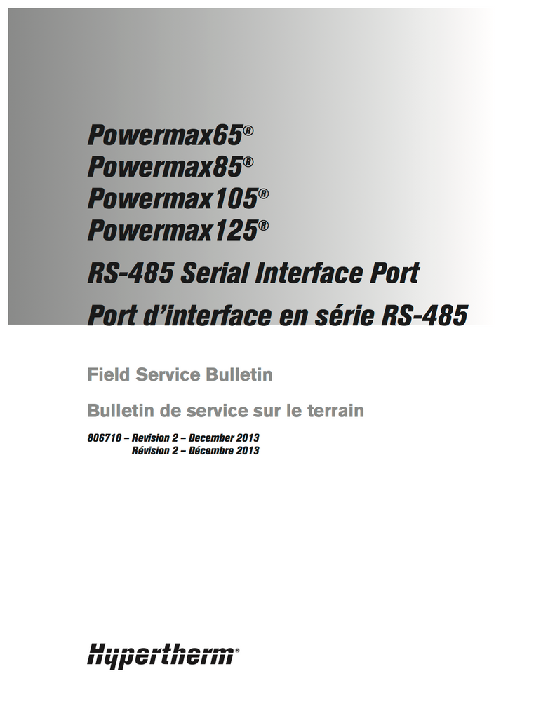 Hypertherm 228539 Serial Interface Port FSB Cover