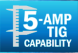 5-Amp TIG Capability