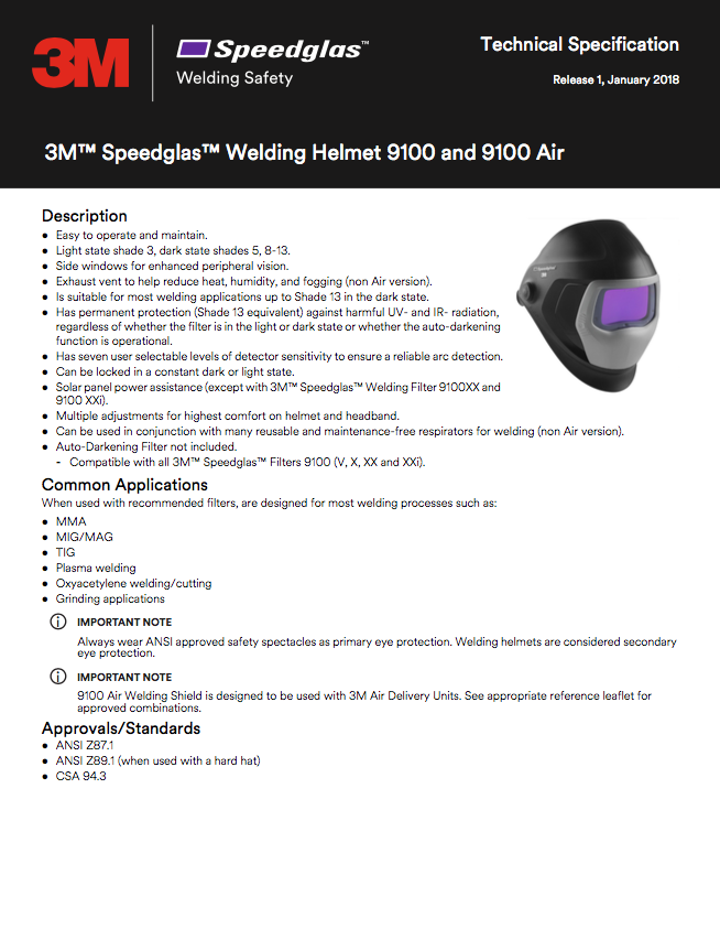 3M35-1101-30iSW Specification Sheet