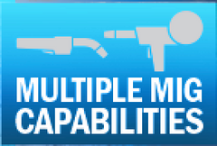 Miller 355 has multiple MIG Capabilities