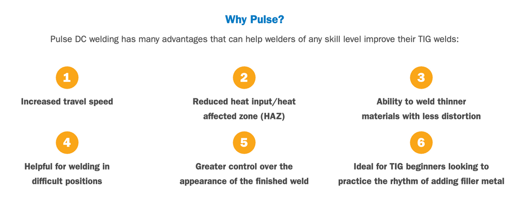 Pulsed TIG advantages