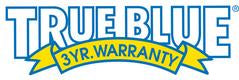 True Blue 3 year warranty