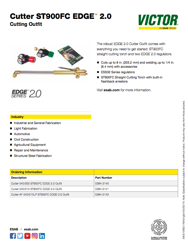 VIC0384-2141 Spec Sheet