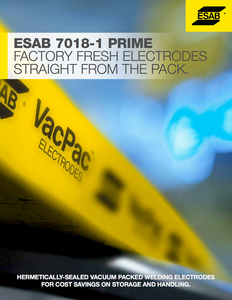 ESAB VacPac 7018-1 Additional Information
