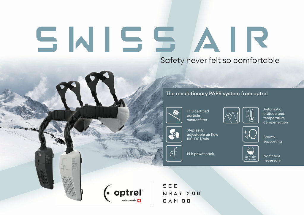 Optrel Swiss Air PAPR System Spec Sheet and Data