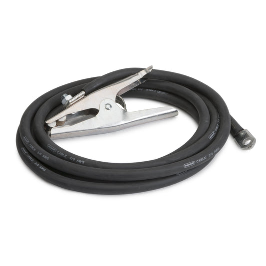25 Foot 2/0 Welding Cable Lead with Ground Clamp & Lug