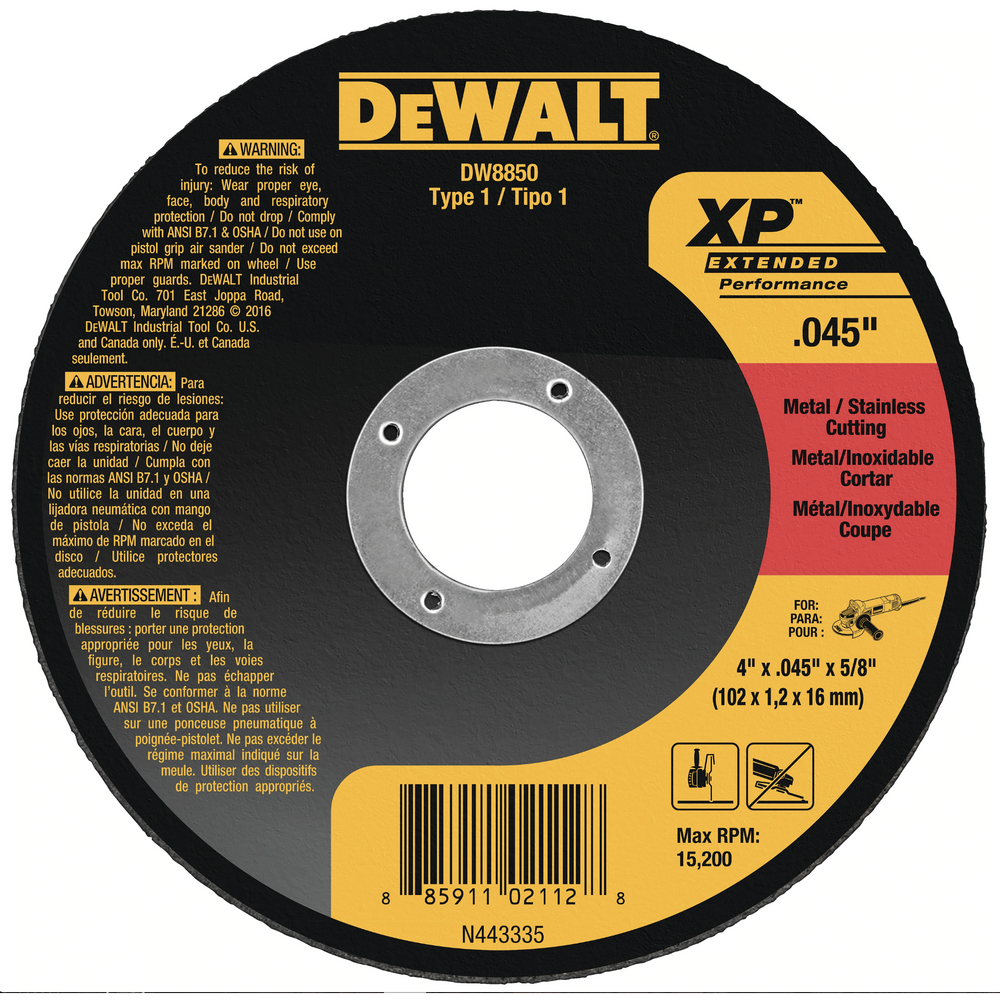 dewalt 6 cut off wheels