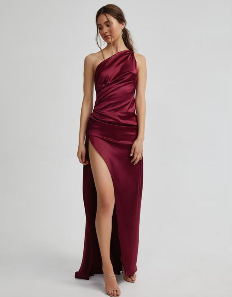 Rent LEXI Dune Dress (Slate Blue) - Hire this gown!