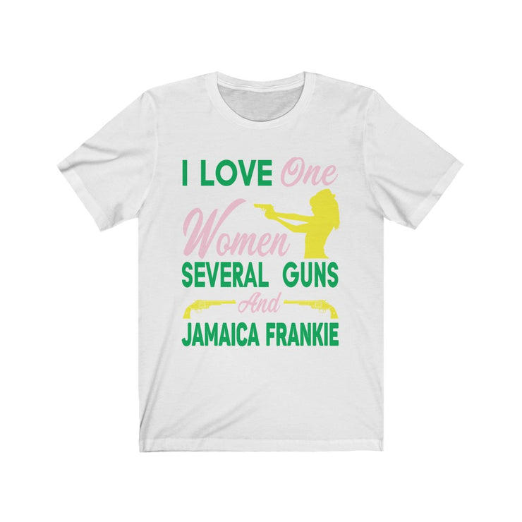 "ONE WOMEN LOVE" JamaicaFrankie - Unisex Jersey Short Sleeve Tee