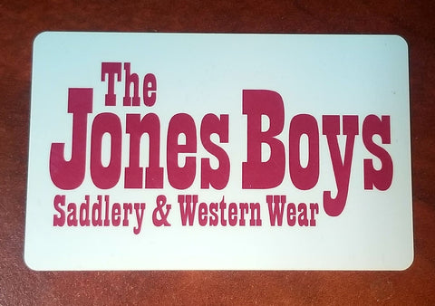 Jones Boys Gift Card