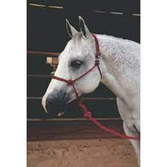 Professionals Choice Easy On  Rope Halter-red