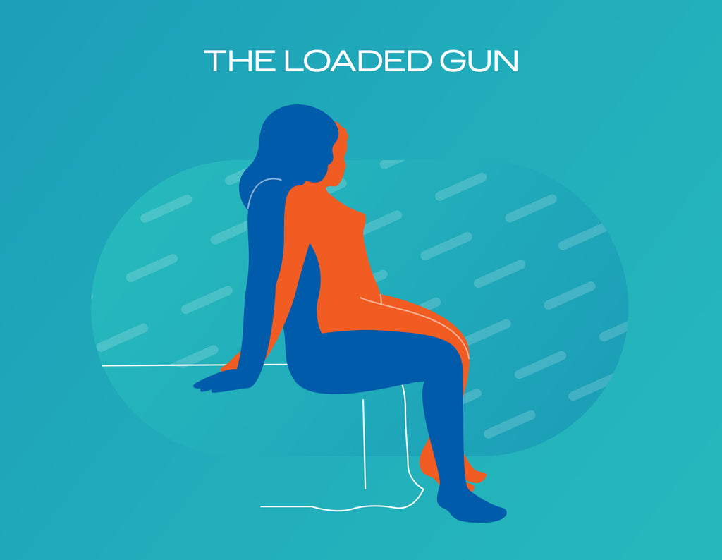 The loaded gun sex position