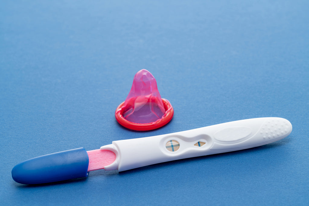 Condoms that are not properly used or are damaged and broken can lead to a positive pregnancy test.