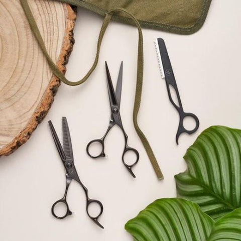Leaf 'Black Edition' Scissor by hairdressers for hairdressers