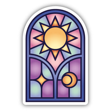 Sun Stained Glass Window Sticker