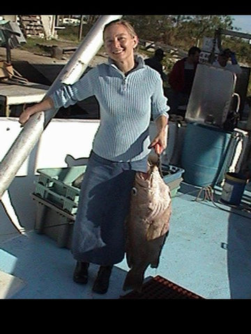 Sonia with a Grouper