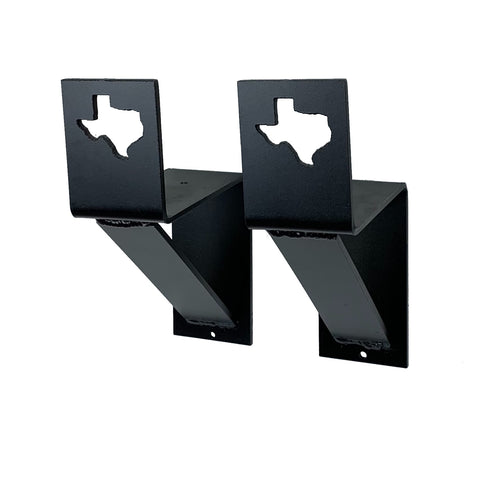 Custom mantel bracket corbel with a shape of Texas cut into the front lip