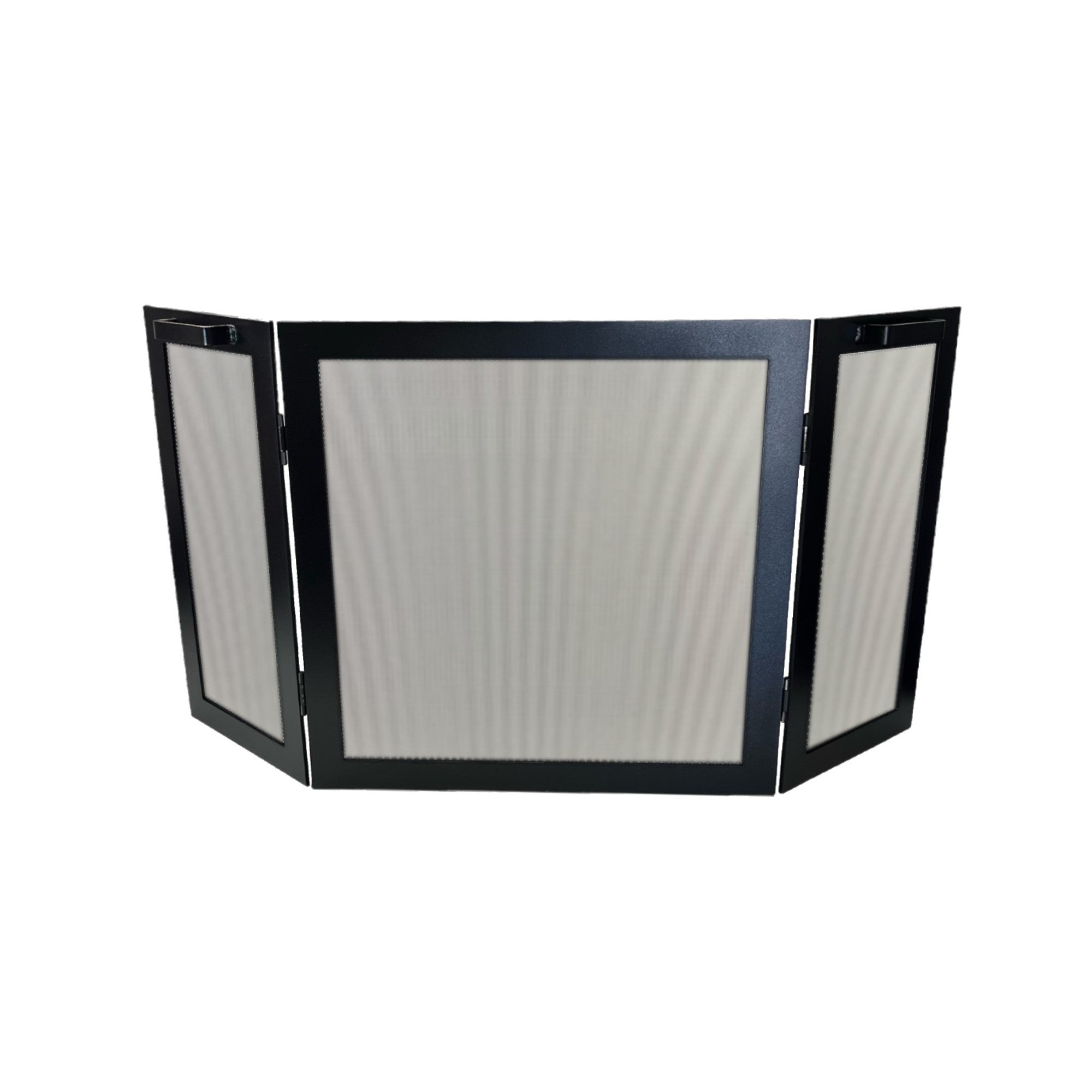 Three Panel Fireplace Screen, Tri Panel Foldable Fireplace Screen