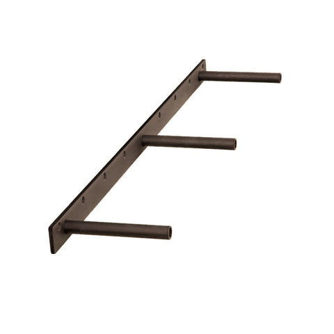 Picture of a floating shelf bracket with multiple rods