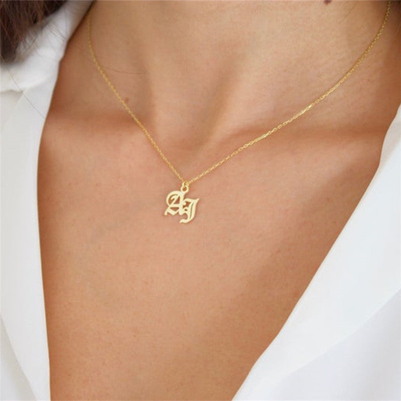 Buy Double Initial Necklace, Custom Two Letter Pendant, Two Initials  Necklace, Personalized Gift, Couple Necklace, Custom Initial Gift Online in  India - Etsy