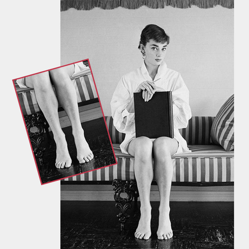 Audrey Hepburn Suffered from Mild Bunions & Wide Feet