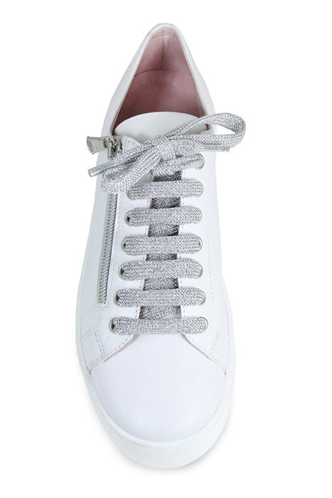 Hero: White Leather - Wide Fit Trainers for Bunions | Sole Bliss