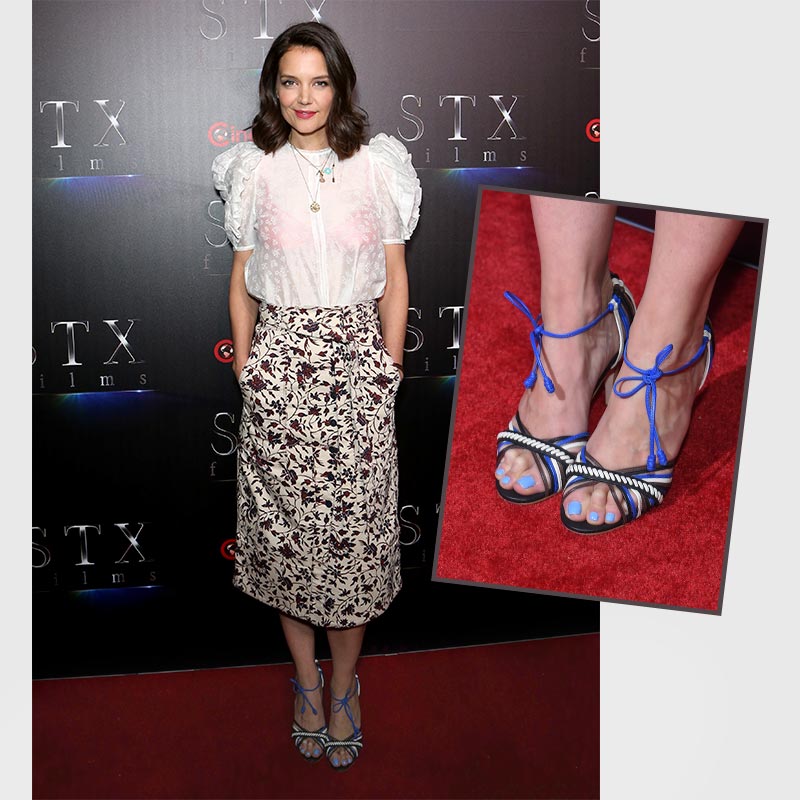 American Actress, Katie Holmes with Hammer Toes