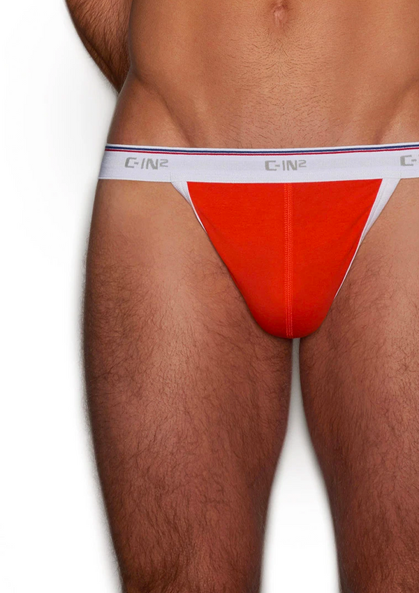 Throwback Fly Front Brief (Red) – Brick & Mortar