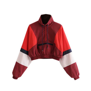 red baseball pullover