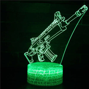 Legendary Scar Fortnite Gaming Room Hologram Decoration