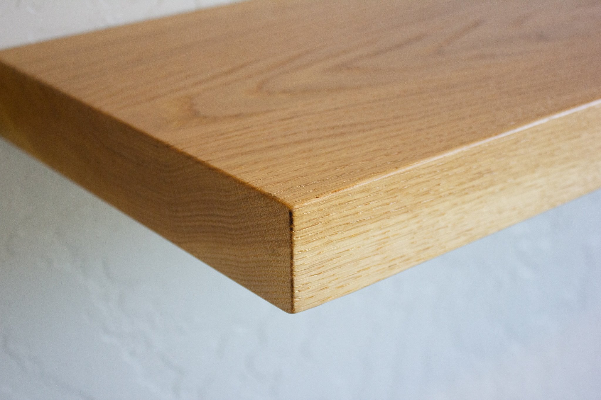 Solid White Oak Floating Shelf 10 Depth Custom Sizes For Your