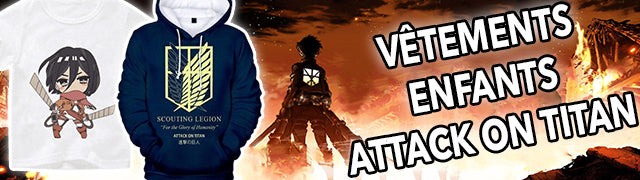 VETEMENT ENFANT t shirt sweat attaque des titans