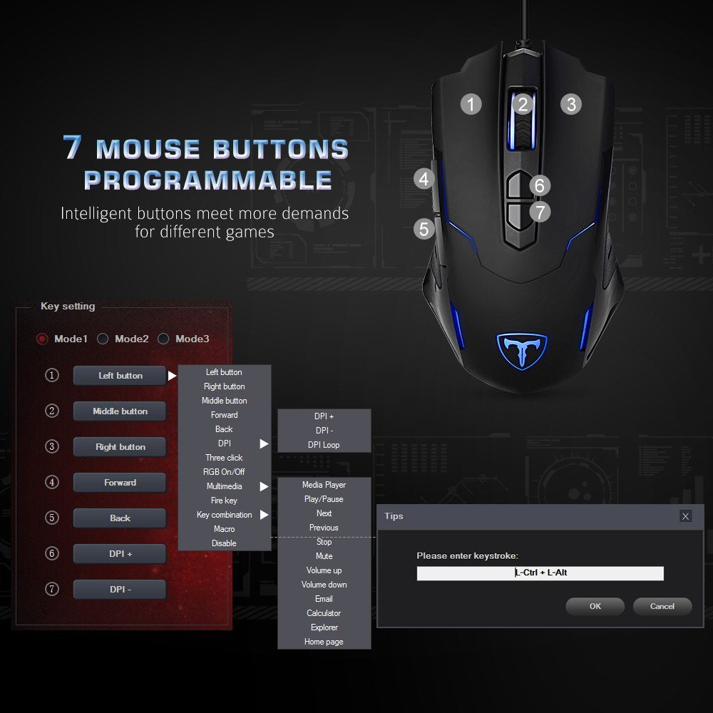 why can i not download pictek gaming mouse