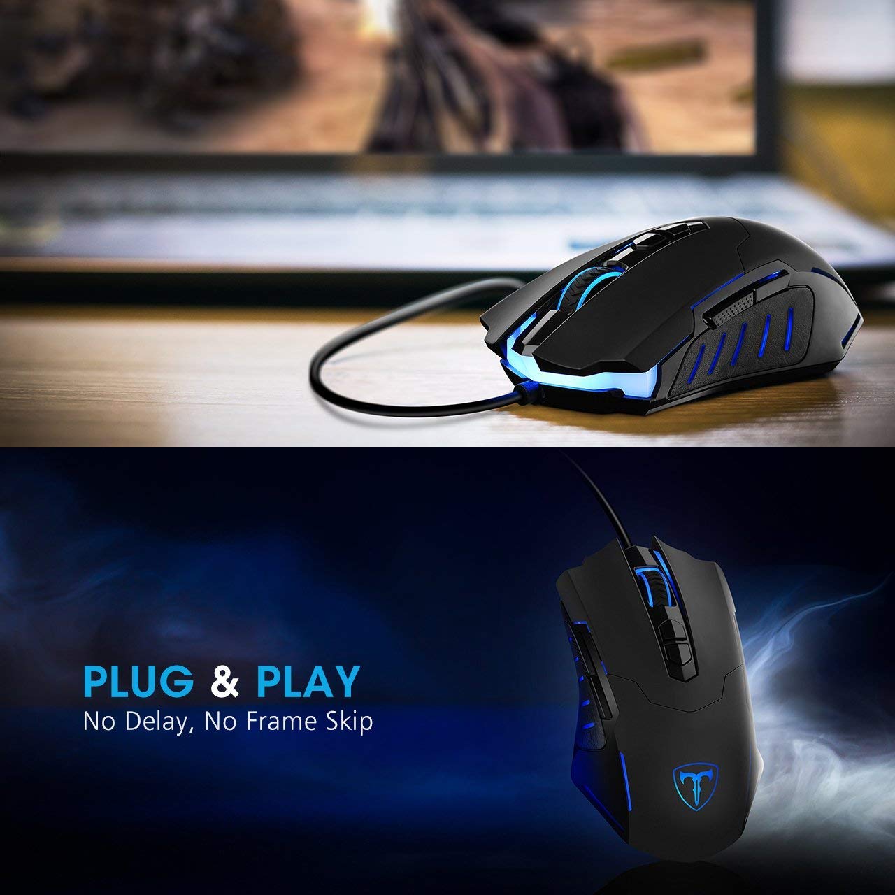 pictek gaming mouse wired usb?