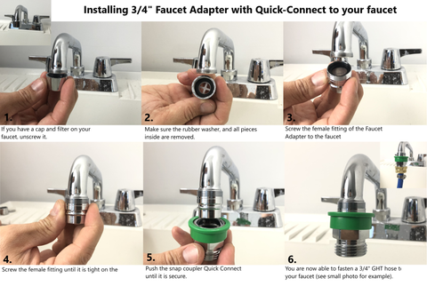 Faucet Adapter Installation Instructions