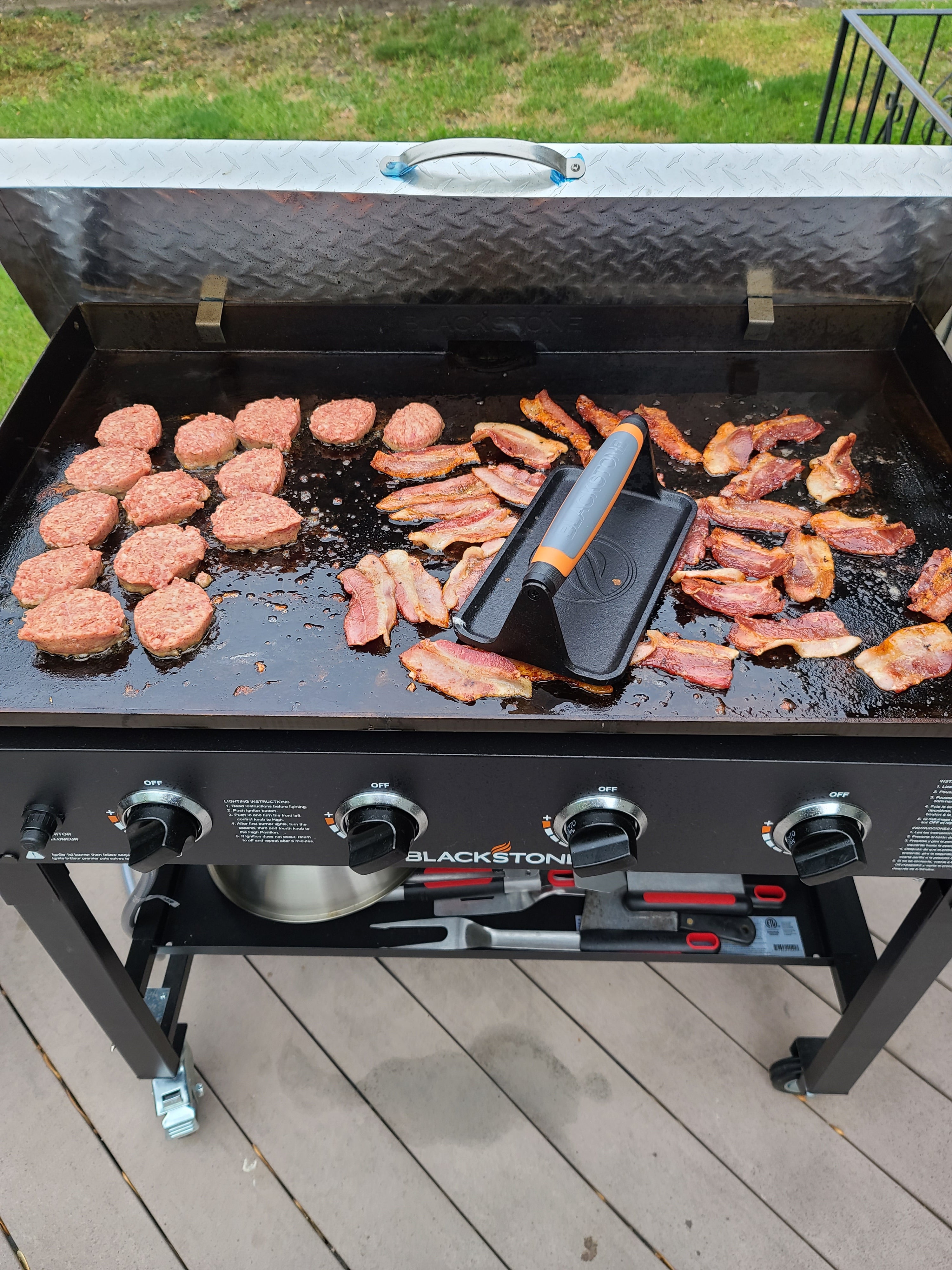 Cooking on large cooktop