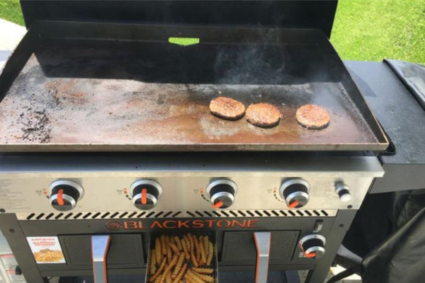 Cooking on a 36 Inches Blackstone Griddle With Air Fryer 