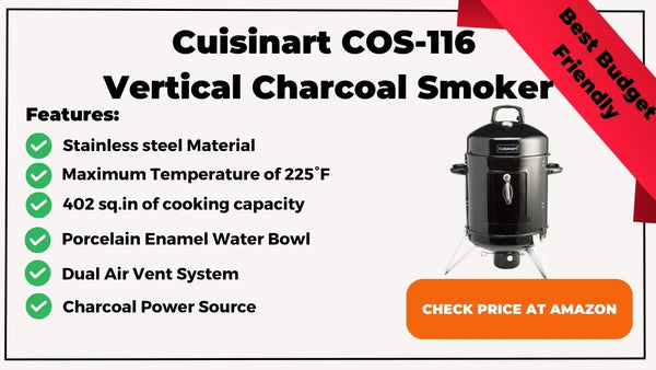 Cuisinart COS-116 Vertical Charcoal Smoker 
