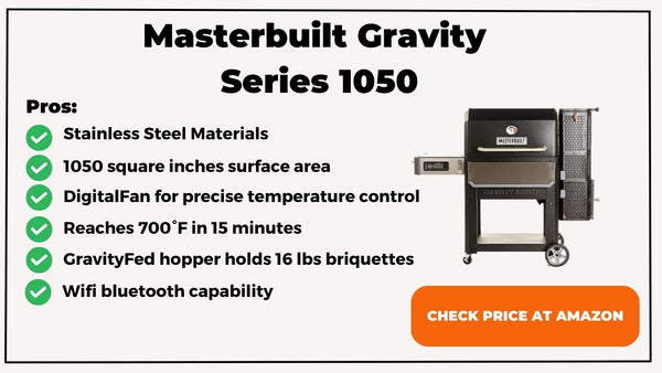 Masterbuilt Gravity  Series 1050 features